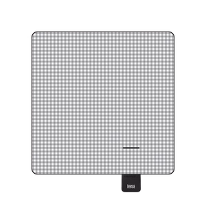 TEESA-eristetty piknikhuopa 200 x 200 cm, harmaaruutuinen