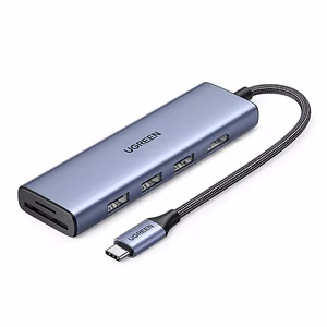 Ugreen CM511 20956A 6in1 USB-C HUB - HDMI / 3x USB-A 3.0 / SD/TF card reader - gray