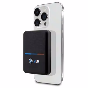 BMW M Collection MagSafe 15W 3000mAh Induktiivinen Varavirtalähde - Musta