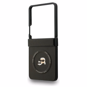 Karl Lagerfeld Karl&Choupette Pins MagSafe suojakuori Samsung Galaxy Z Flip7:lle musta