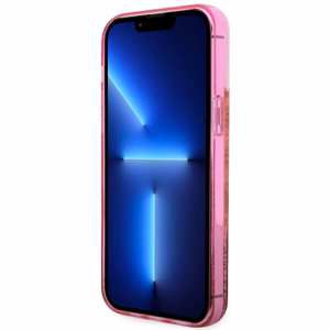 Guess GUHCP14XLC4PSGP iPhone 14 Pro Max 6.7" vaaleanpunainen/vaaleanpunainen hardcase Liquid Glitter 4G Transculent