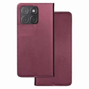Smart Magnetic case for Motorola Edge 70 Fusion burgundy