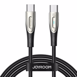 Joyroom Star-Light Series SA27-CC5 USB-C / USB-C kaapeli 100W 1.2m - musta