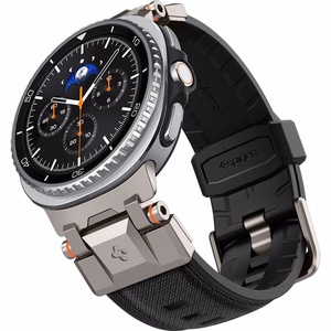 Spigen DuraPro Armor -ranneke mallille Samsung Galaxy Watch 40/44/46 mm – musta