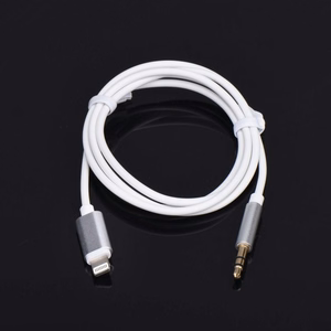 Cable AUX Lightning (male) to Jack 3,5 mm (male) white