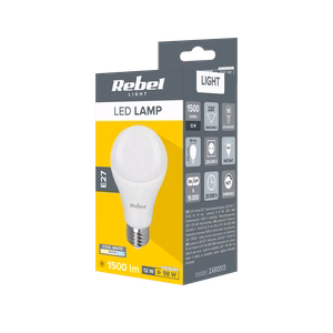 Rebel A60 LED-lamppu, 12 W, E27, 6500 K, 230 V