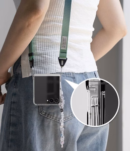 Ringke Fusion Flap suojakuori mallille Samsung Galaxy Z Flip 8 – läpinäkyvä