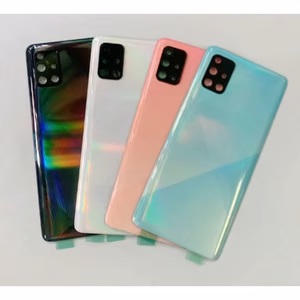 Takakansi yhteensopiva Samsung A715 A71 kanssa / Prism Crush Black / (kameran linssillä) HQ