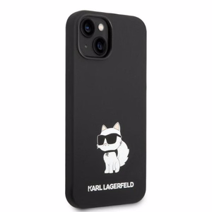 Karl Lagerfeld KLHMP14MSNCHBCK iPhone 14 Plus 6.7" kovakuori musta/musta Silicone Choupette MagSafe