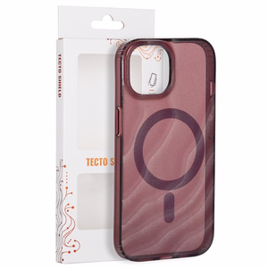 Tecto Shield Desert Mag -suojakuori mallille iPhone 15 6,1", mahonginvärinen