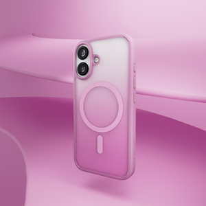Puro Gradient MagSafe Silikoninen Suojakuori iPhone 16:lle - vaaleanpunainen