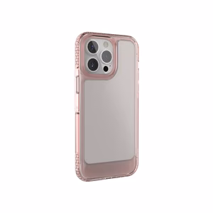Ugly Rubber UMODEL -kuori iPhone 15 Pro 6,1'' läpinäkyvä vaaleanpunainen
