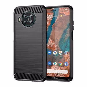 Carbon Case Joustava suojus Nokia X100:lle musta