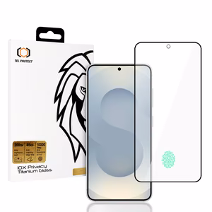 Tempered Glass Tel Protect 10X Privacy Titanium for Samsung Galaxy S25/S24 (with fingerprint unlock)