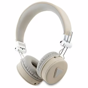 Guess Bluetooth on-ear kuulokkeet ENC GUBH70PGTSPSE beige/beige uurrettu Classic Round Shape