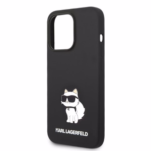 Karl Lagerfeld Silicone Choupette suojakuori iPhone 14 Pro Max:lle - musta