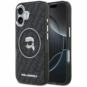Karl Lagerfeld IML Karl Head Logo MagSafe -suojakuori iPhone 17 - musta