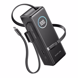 EcoFlow RAPID Varavirtalähde 25000mAh, 170W (sisäänrakennetut 100W kaapelit)