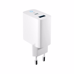 Forever TC-06-20AC PD QC charger 1x USB-C 1x USB 20W white