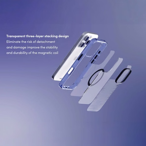 Moshi iGlaze MagSafe suojakuori iPhone 16 Pro Max -laitteelle, Dusk Indigo -värinen