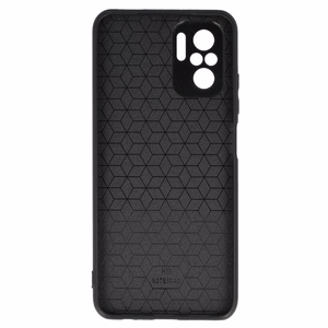 Tel Protect CARBON Suojakuori Xiaomi Redmi Note 10/Note 10S/Poco M5S:lle musta sinisellä raidalla