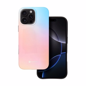 Suojakuori iPhone 16 PRO MAX:lle Forcell F-Protect Mirage MagSafe-yhteensopiva Military Drop-Test vaaleanpunainen sininen