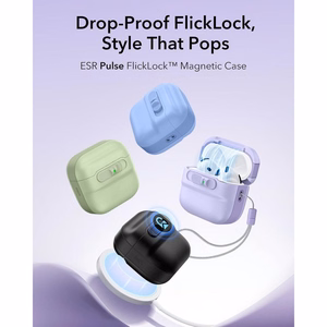 ESR Pulse HaloLock MagSafe  Apple AirPods 4 / 5 kuori, violetti