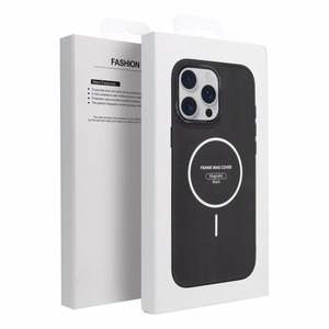Suojakuori iPhone 17 PRO MAX:lle Frame Mag Cover yhteensopiva MagSafen kanssa musta