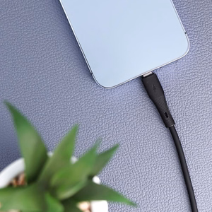 Kaapeli USB C - Lightning Forcell F-Energy PD 3A 27W Silikoninen 1 m C346 musta
