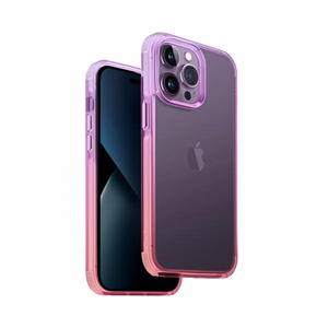 Uniq Combat Duo kotelo iPhone 14 Pro - liila ja vaaleanpunainen