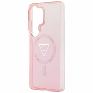 Guess IML Gradient Triangle MagSafe Case for Samsung Galaxy S26 Ultra - Pink