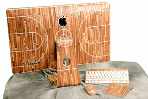 Nexgen Hardwood Classic 3D decorative skin set for 27-inch iMac