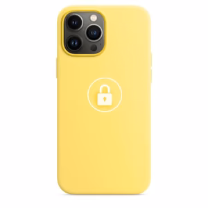 Puhelimen suojakuori Silicone Case Apple iPhone 13:lle, Lemon Zest, pakkauksessa