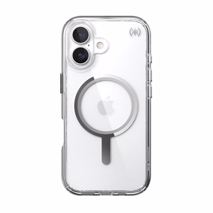 Speck Presidio Perfect Clear MagSafe - iPhone 17 suojakuori (läpinäkyvä / hopeinen)