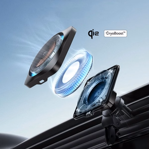 ESR HaloLock CryoBoost Magneettinen MagSafe Autopidike Langaton Laturi Qi2 15W Frosted Onyx