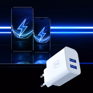 3mk FlowPower 10W 2.4A 2A seinälaturi - valkoinen