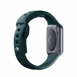 3mk-silikoniranneke Apple Watchille, 38/40/41/42 mm, Evergreen, pieni koko