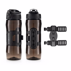 Rockbros S550H-1 700 ml termospullo magneettisella pidikkeellä ja kiinnityshihnalla - musta