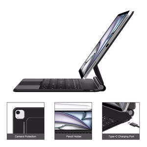Tech-Protect Smartcase Magneettinen näppäimistolla iPad Pro 12.9 (2020/2021/2022) / 13 (2024/2025/2026):lle - musta