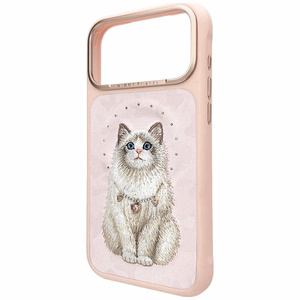 Pinkki NIMMY ONNEKAS MUOTIKISSA suojakuori IPHONE 18 Pro Max/17 Pro Max -puhelimelle, MagSafe-yhteensopiva