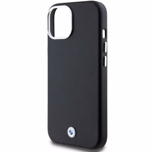 BMW Signature Wrapped Metal MagSafe Suojakuori iPhone 15 Plus / 14 Plus:lle - musta