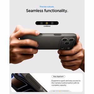 Spigen Thin Fit MagSafe -suojakuori iPhone 17 Pro / 18 Pro -malleille, grafiitti