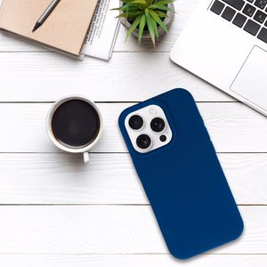 Tel Protect Silicone Premium iPhone 16 Pro Max:lle laivastonsininen