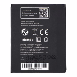 Akku Sony Ericsson U100 Yari / J10 / J10i2 ELM / Hazel:lle 1100 mAh Blue Star