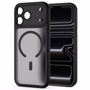 Tech-Protect MagCam MagSafe suojakuori malleille iPhone 18 Pro / 17 Pro, mattamusta ja punainen