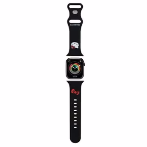 Hello Kitty silikoninen Kitty Head -ranneke Apple Watch 38/40/41mm - musta