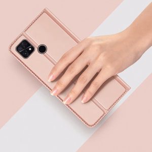 Dux Ducis Skin Pro tapauksessa Oppo Reno 8 flip kansi kortti lompakko jalusta musta