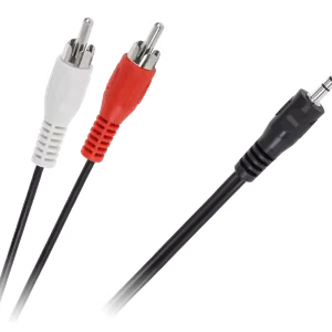 3,5 mm plugi–2 RCA -kaapeli, 1,2 m