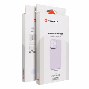 Suojakuori iPhone 15 Forcell F-Protect Rubber Premium, MagSafe-yhteensopiva, malvanvärinen