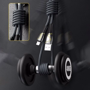 Joyroom S-1230K6 USB-Lightning-kaapeli 2.4A 1.2m (musta)